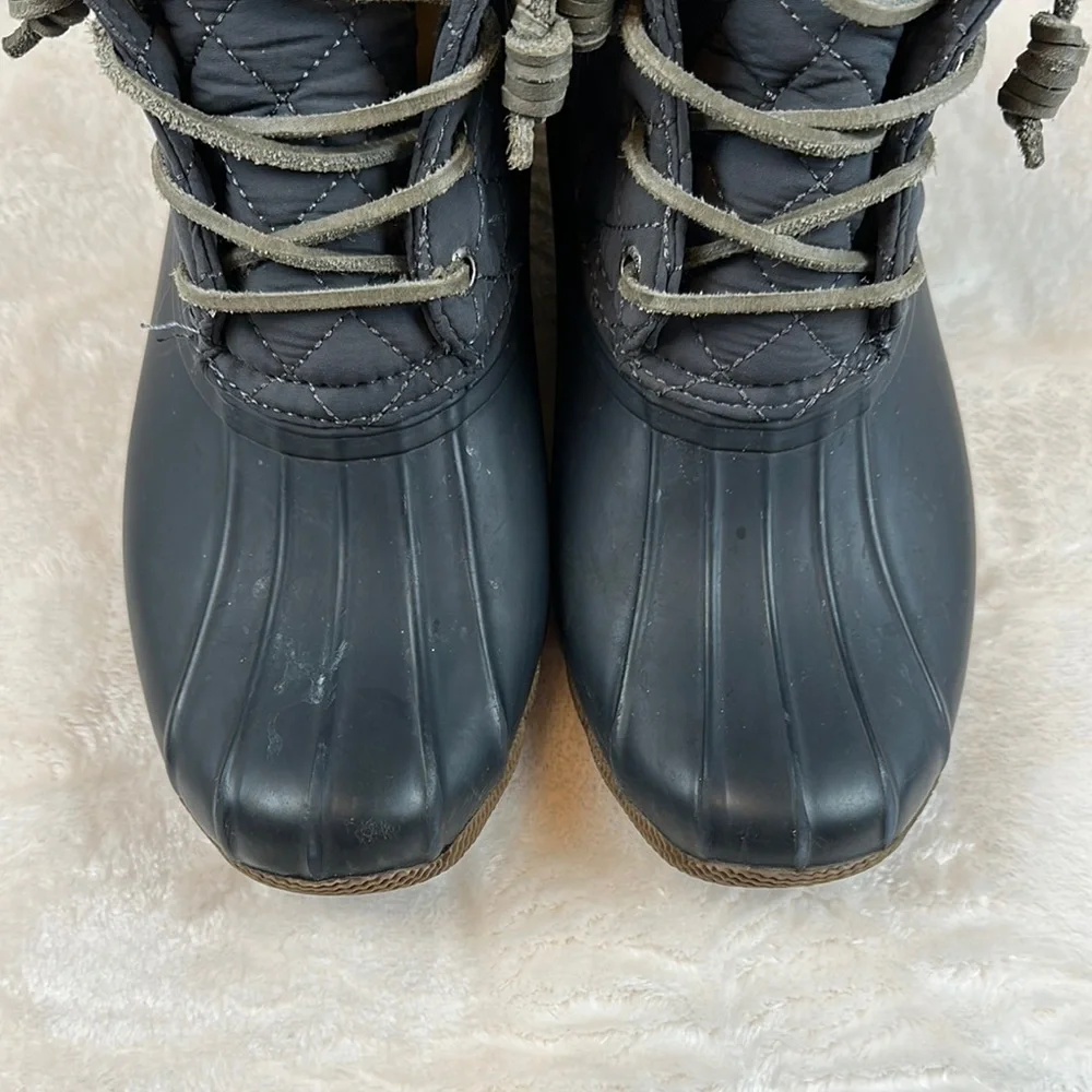 Sperry Top-Sider Blue Winter & Rain Boots With Quilted Interior Lining Women 7.5 - Picture 7 of 11